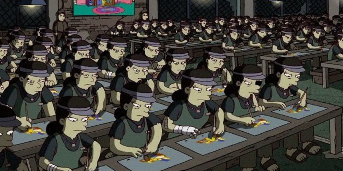 The Simpsons vs Banksy