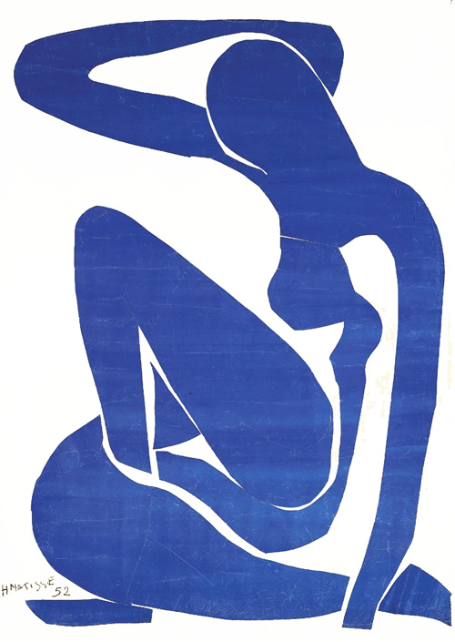 Nu bleu I, Matisse, 1952