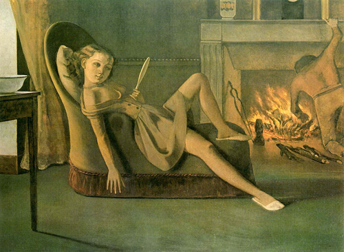 Les Beaux Jours, Balthus, huile sur toile, 199x148 cm Hirshhorn Museum and Sculpture Garden, Washington, DC, USA, 1946