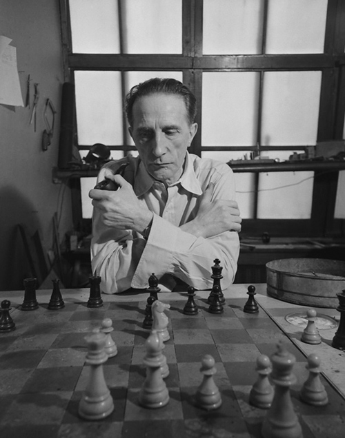 Marcel Duchamp, photographie d'Eliot Elisofon, 1952 (LIFE)