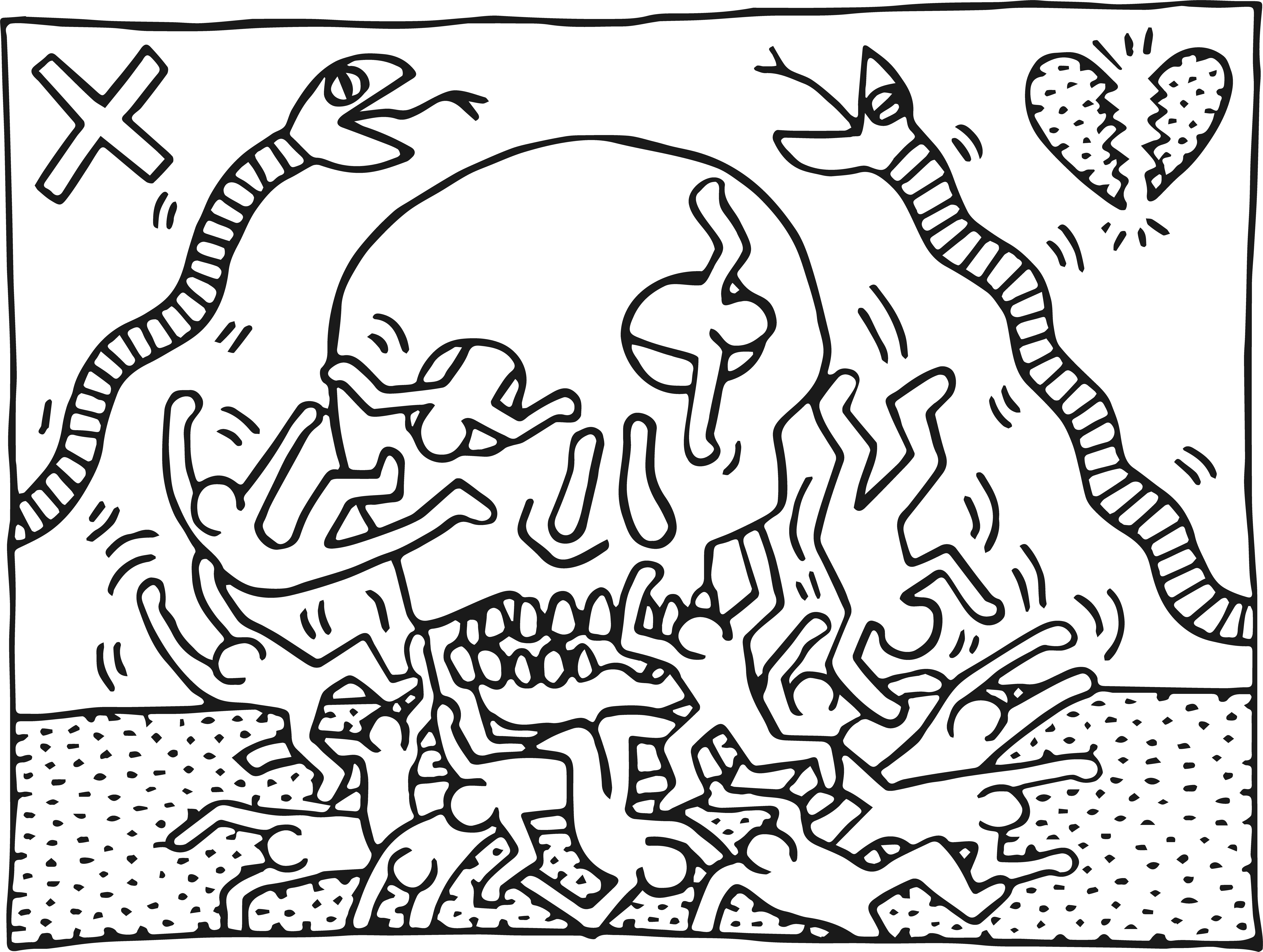 Coloring Keith Haring